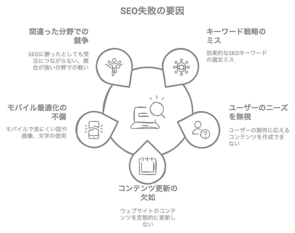 SEO失敗の要因